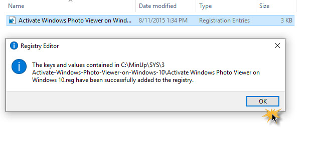 Lấy lại trình xem ảnh Windows 7 trên Windows 10