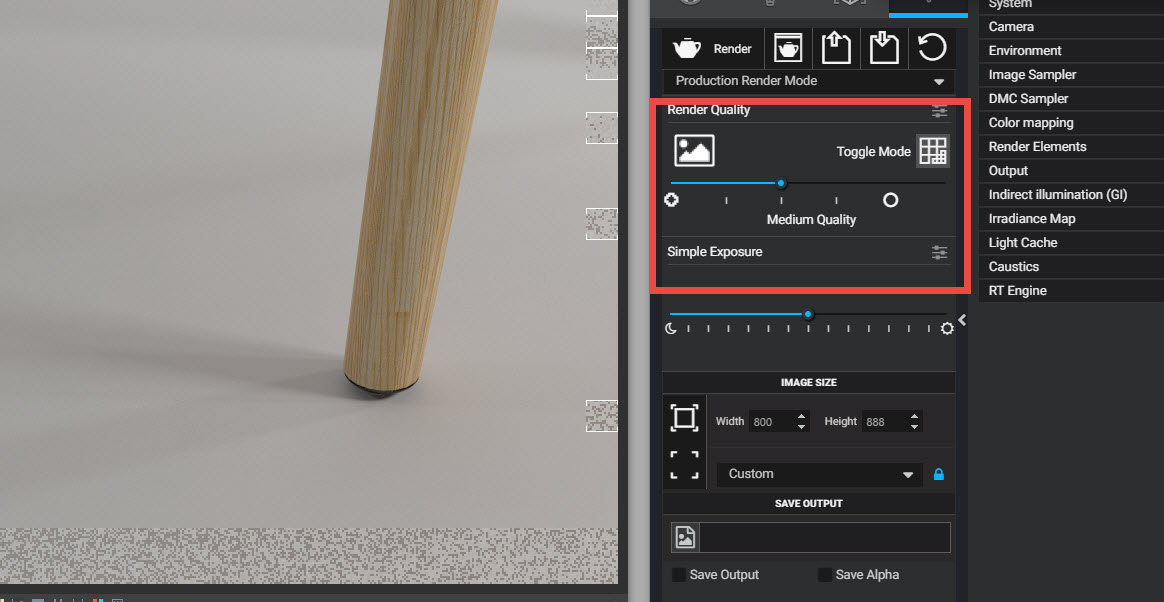 Setting Vray 3.4 SketchUp dễ dàng với Render Quality
